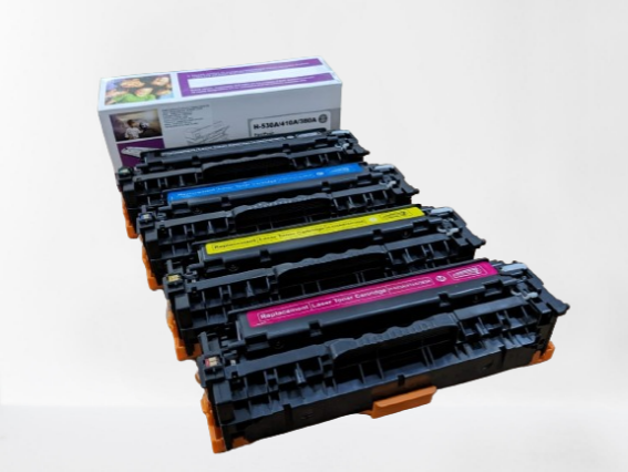 HP 304A/305A (CC530A/CE410A) / Canon 718 Compatible Color Toner Set (CMYK) for CP2025, M451, CM2320, M475